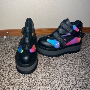 Demonia “slacker - 32” reflective shoes